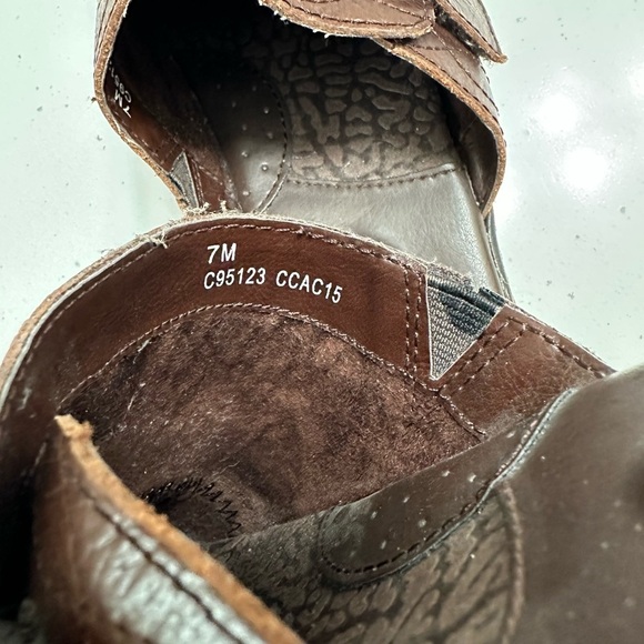 Boc Women’s Born Concepts Mule 7M Brown Leather Slip On Clogs Comfort Shoes Boho - Picture 8 of 9